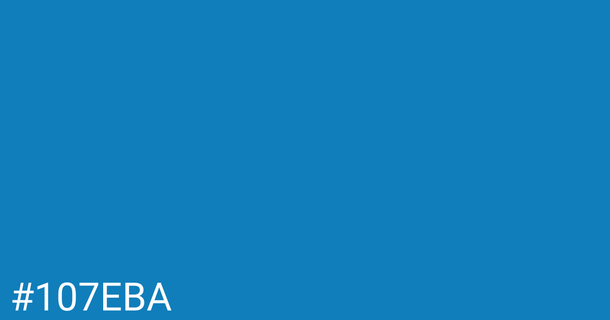 Hex color #107eba graphic