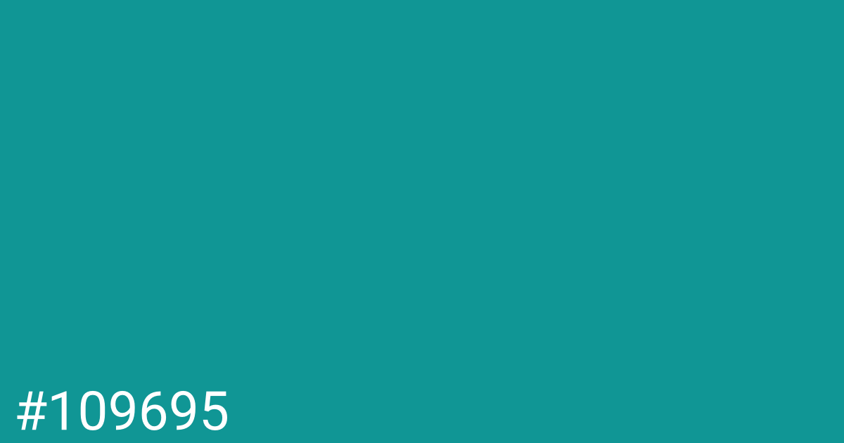 Hex color #109695 graphic