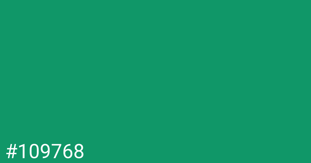 Hex color #109768 graphic
