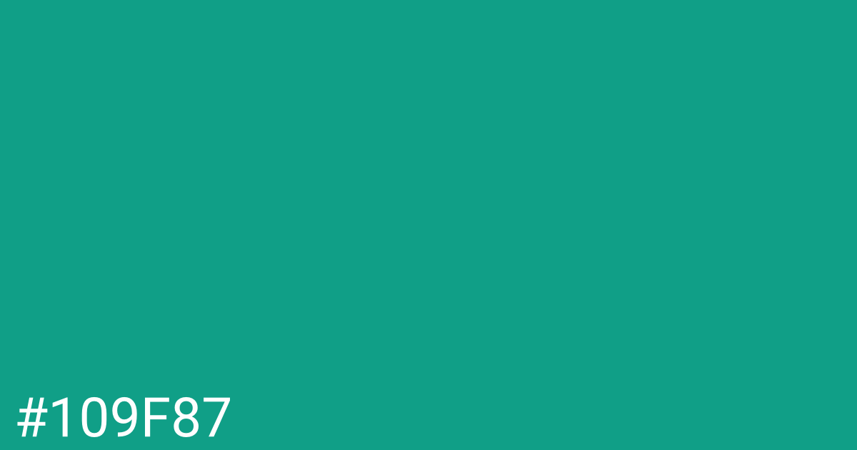 Hex color #109f87 graphic