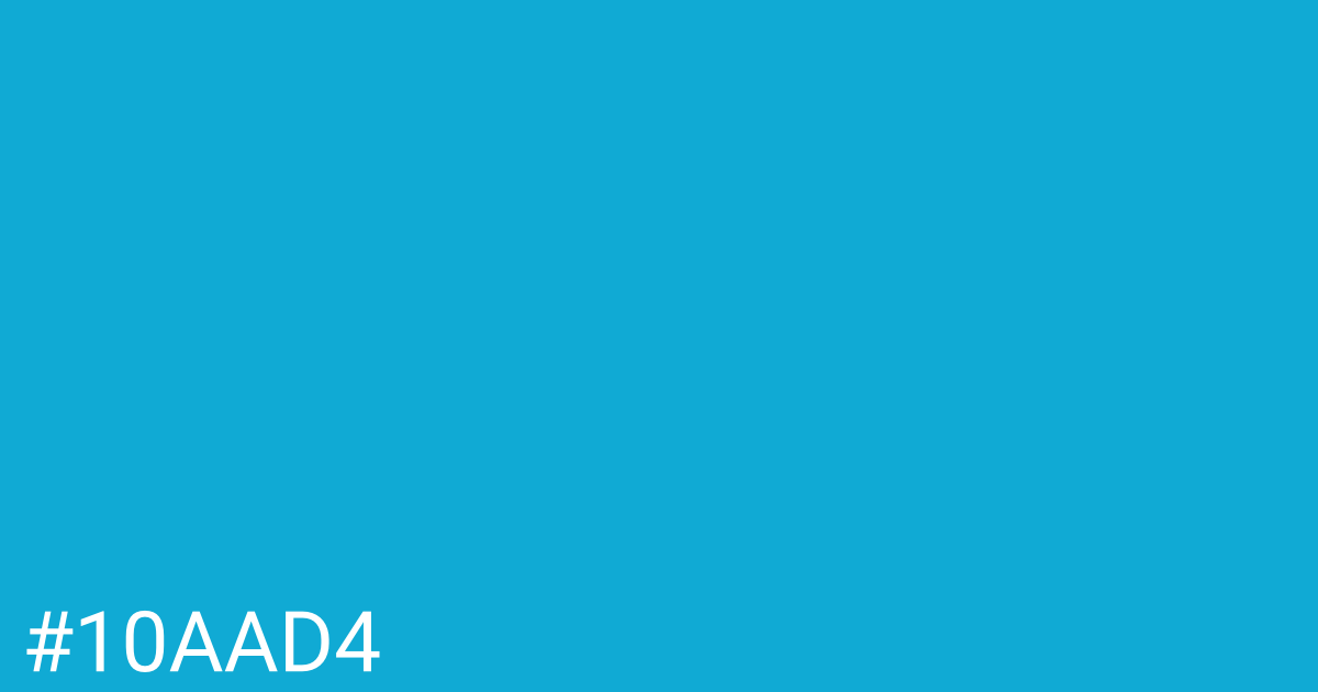 Hex color #10aad4 graphic