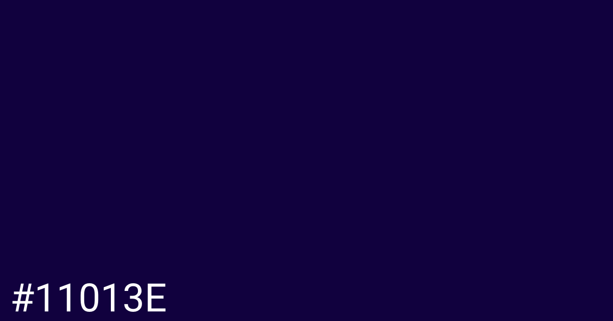 Hex color #11013e graphic