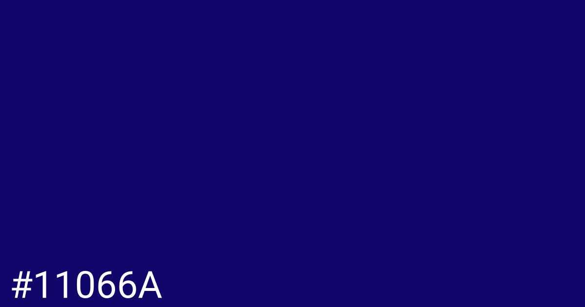 Hex color #11066a graphic