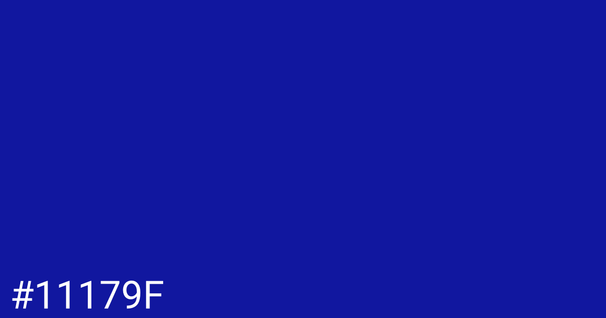 Hex color #11179f graphic