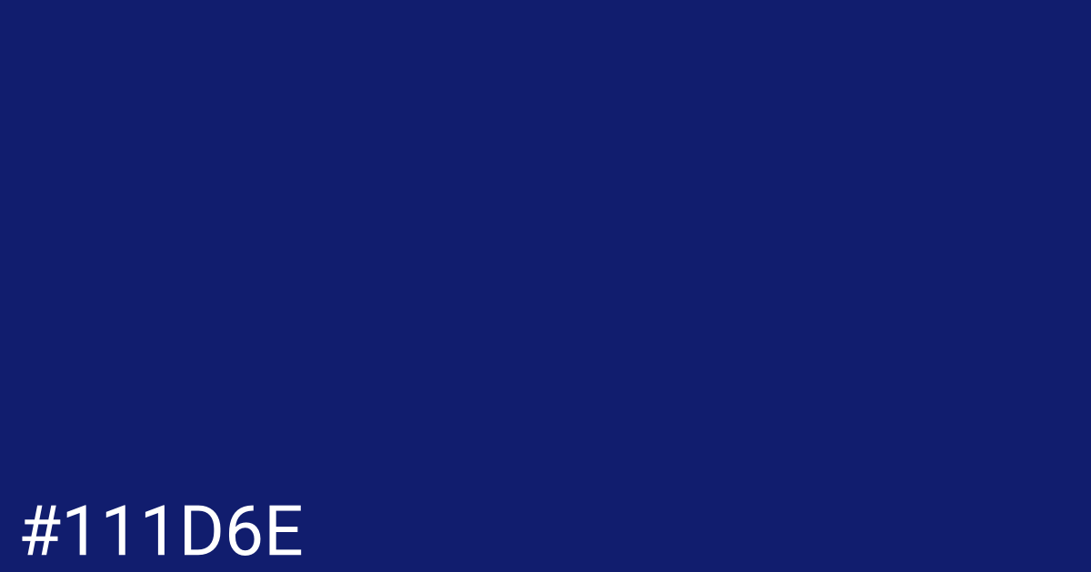 Hex color #111d6e graphic