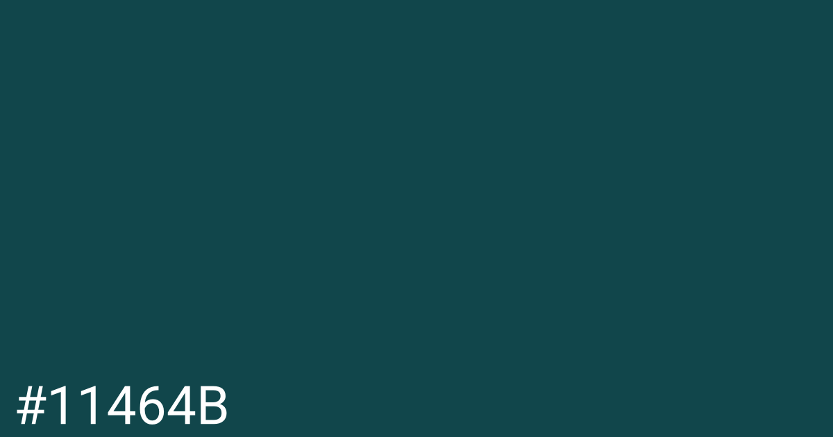 Hex color #11464b graphic