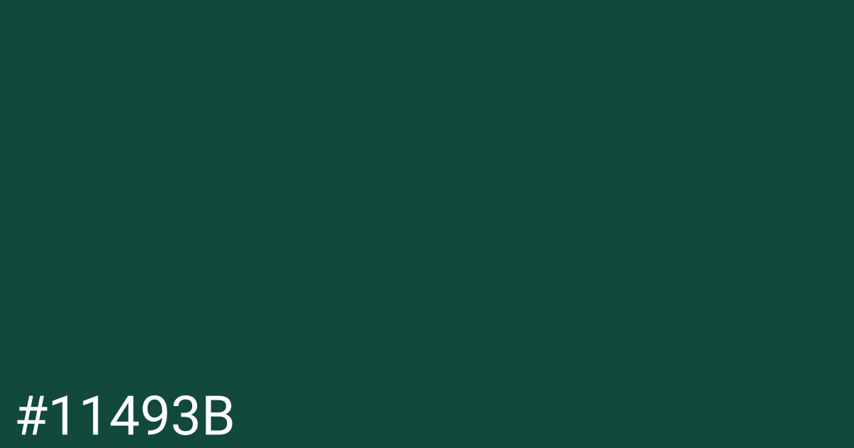 Hex color #11493b graphic