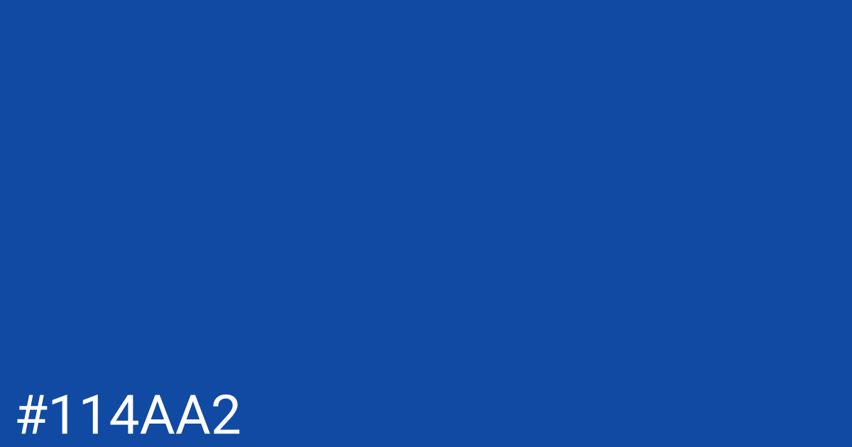 Hex color #114aa2 graphic