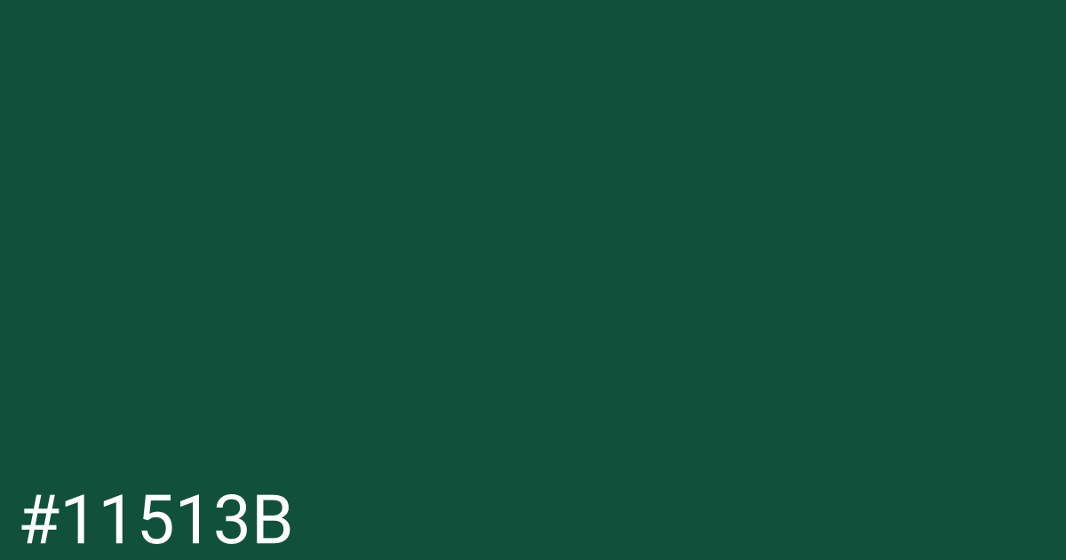 Hex color #11513b graphic