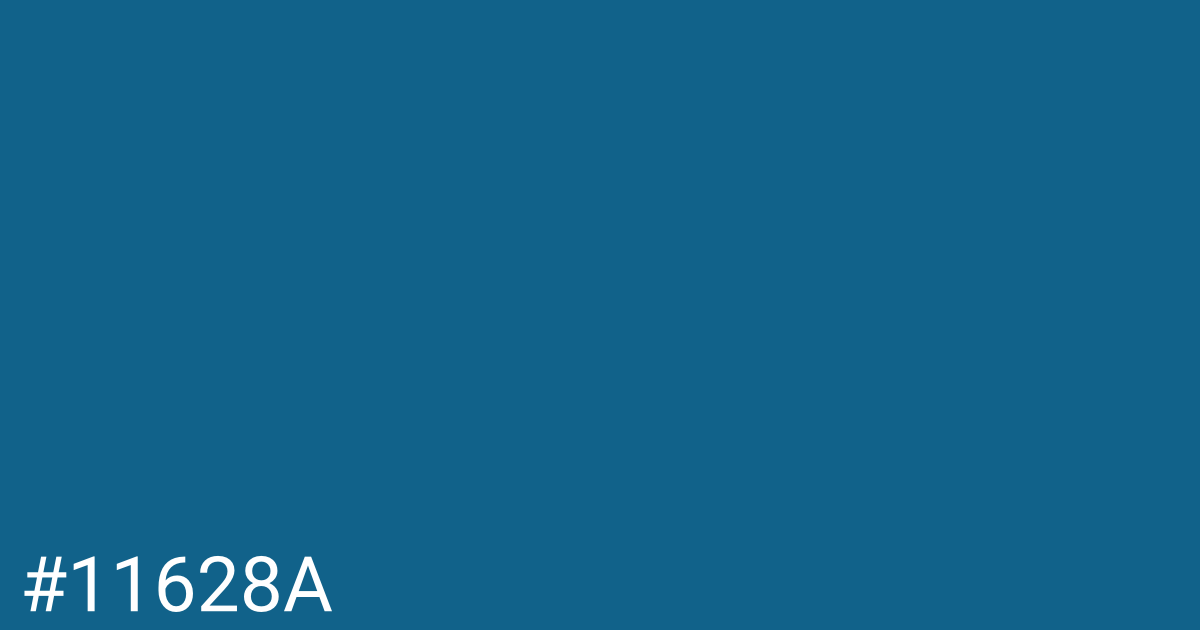 Hex color #11628a graphic