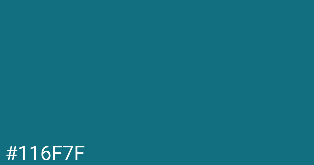 Hex color #116f7f graphic
