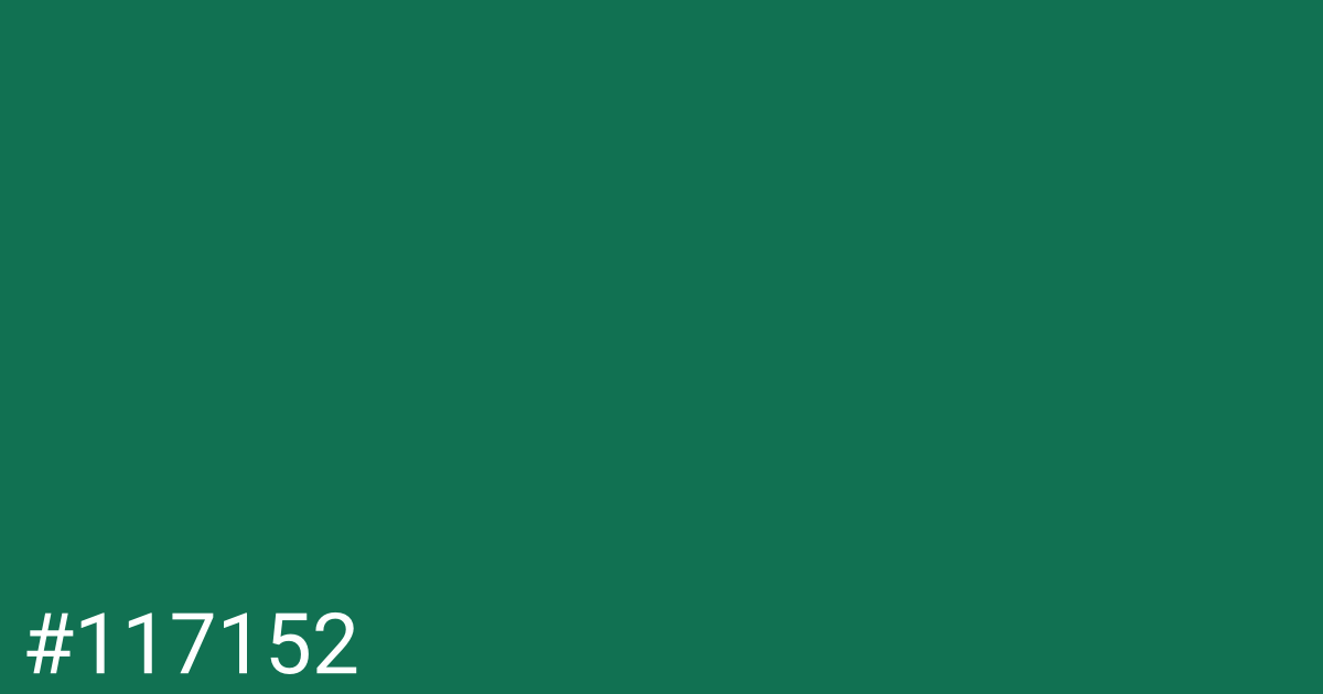 Hex color #117152 graphic
