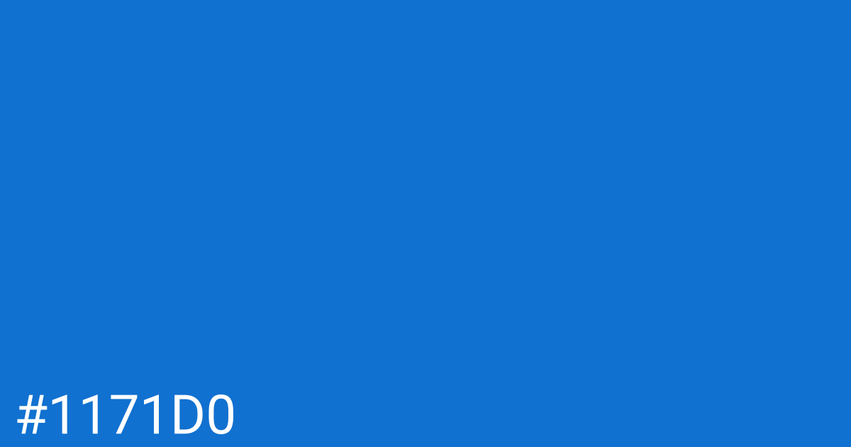 Hex color #1171d0 graphic