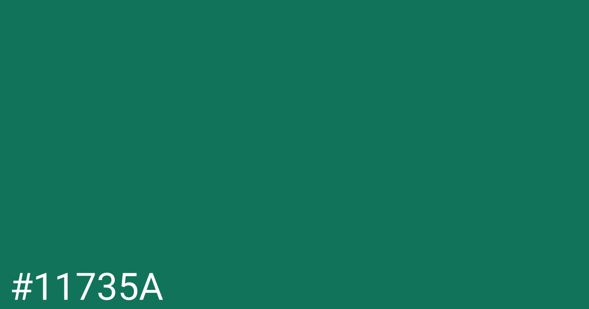 Hex color #11735a graphic