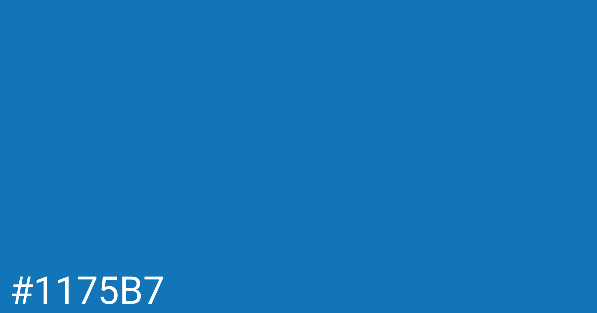 Hex color #1175b7 graphic