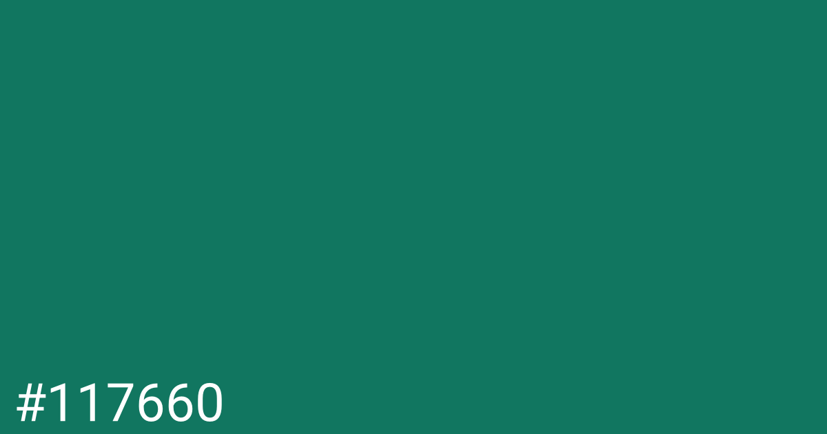Hex color #117660 graphic