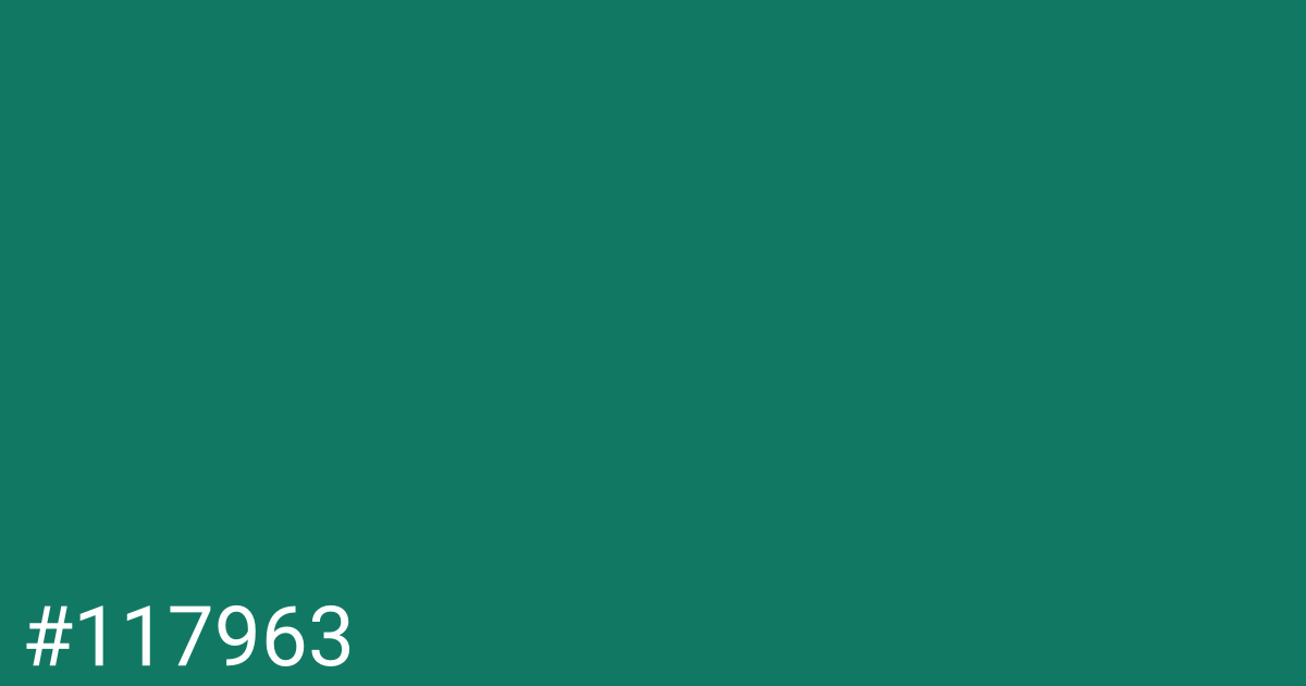 Hex color #117963 graphic