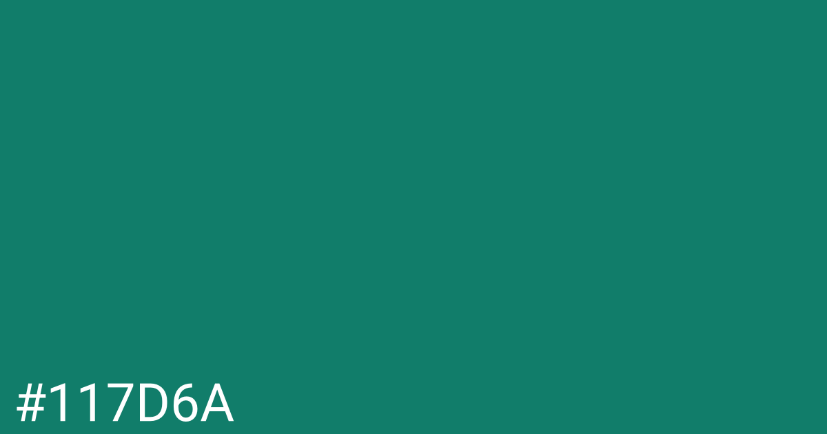 Hex color #117d6a graphic