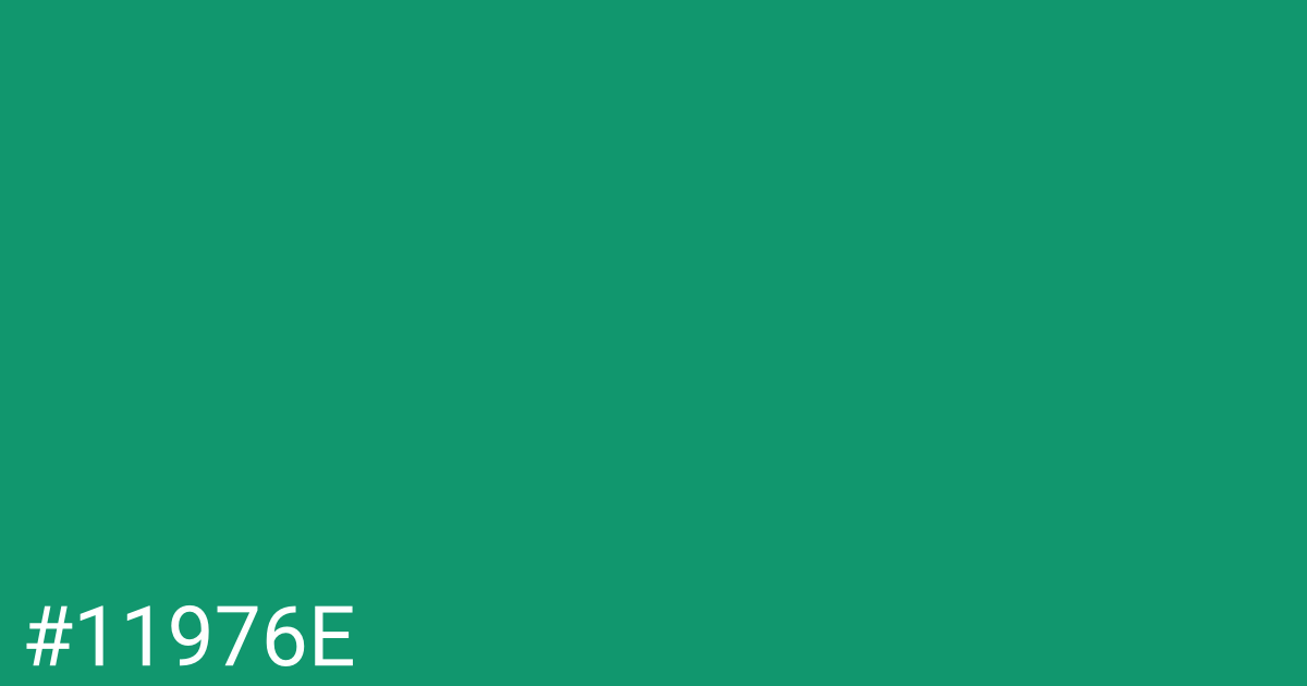 Hex color #11976e graphic