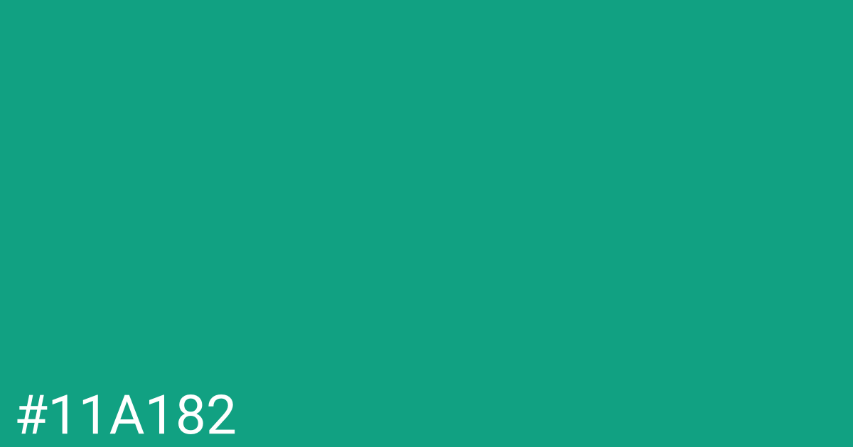 Hex color #11a182 graphic