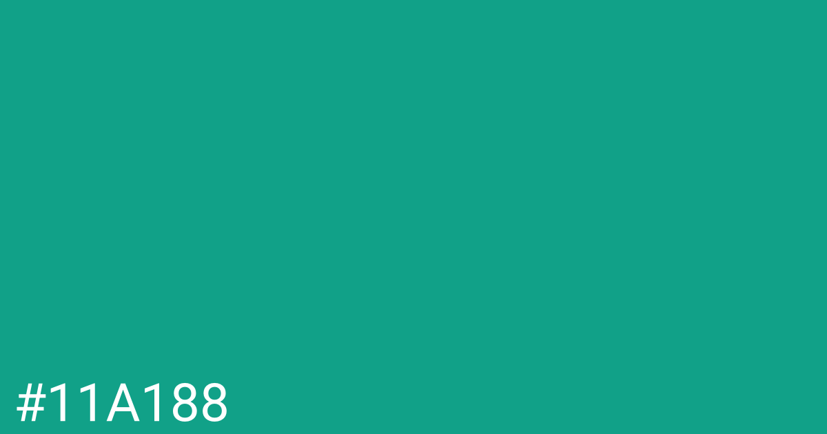 Hex color #11a188 graphic