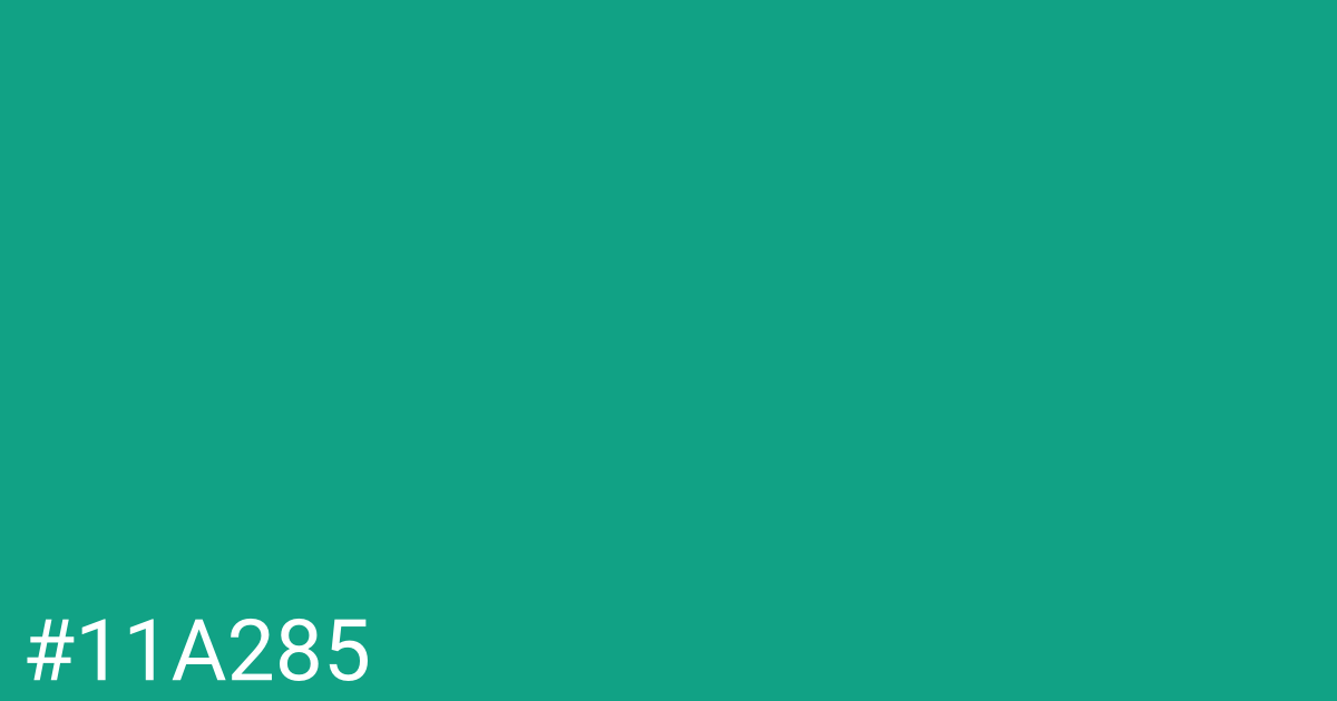 Hex color #11a285 graphic