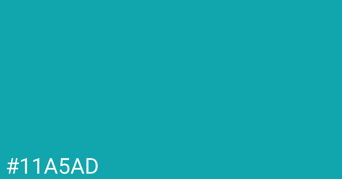 Hex color #11a5ad graphic