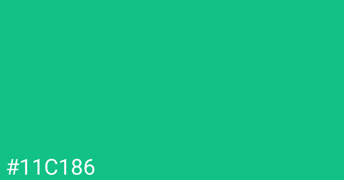 Hex color #11c186 graphic