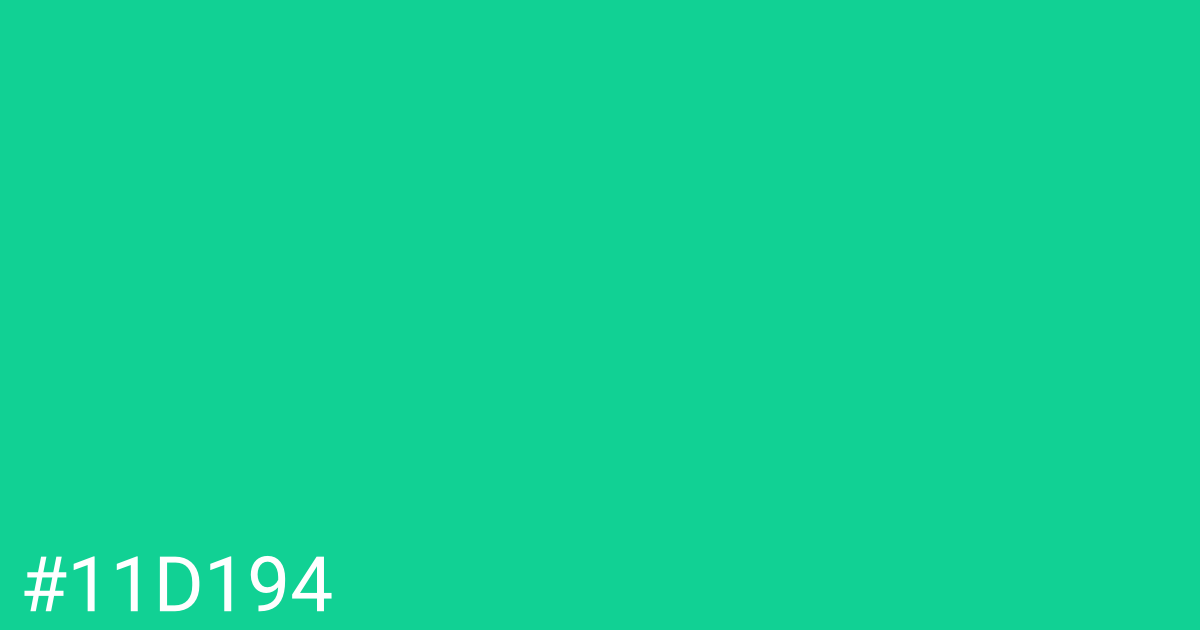 Hex color #11d194 graphic