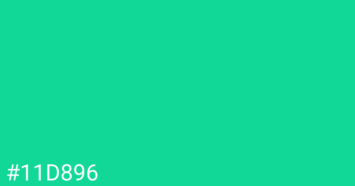 Hex color #11d896 graphic