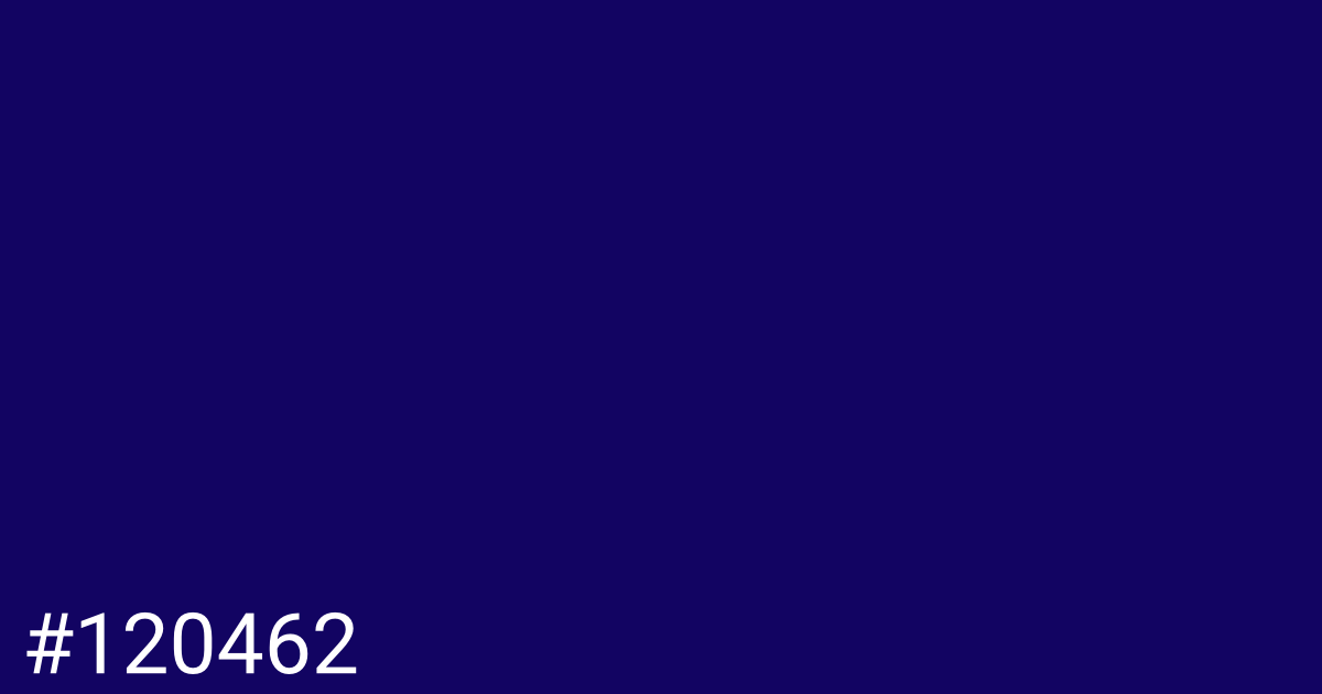 Hex color #120462 graphic