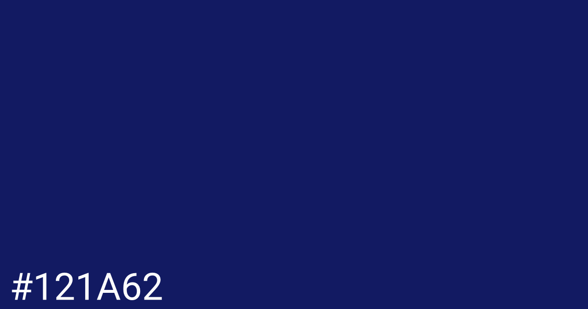 Hex color #121a62 graphic