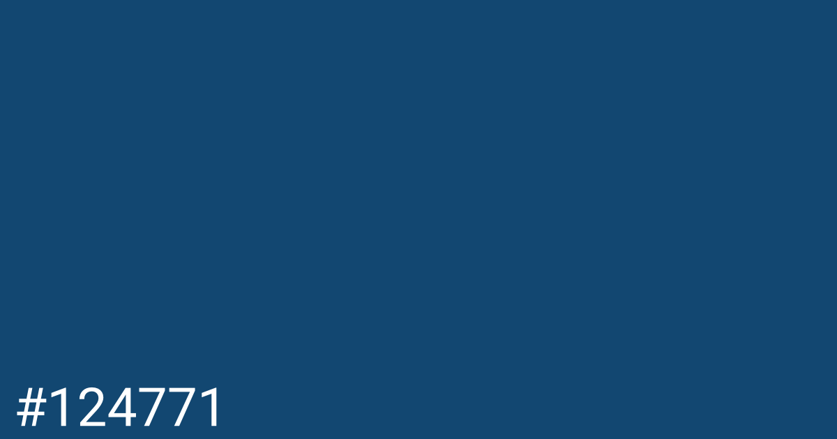 Hex color #124771 graphic