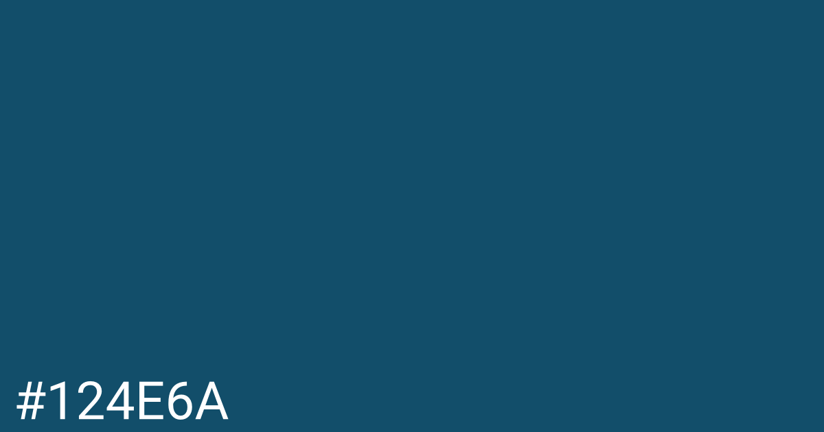 Hex color #124e6a graphic