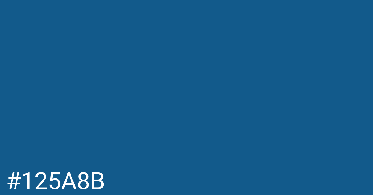 Hex color #125a8b graphic