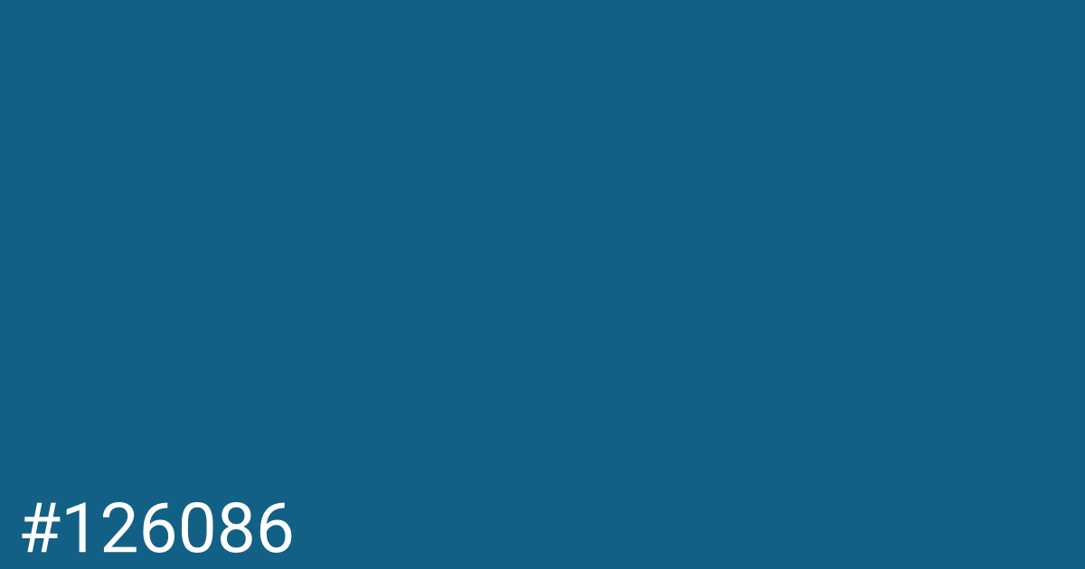 Hex color #126086 graphic