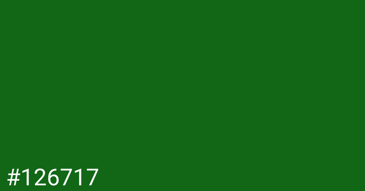 Hex color #126717 graphic