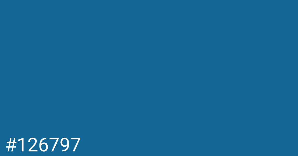 Hex color #126797 graphic