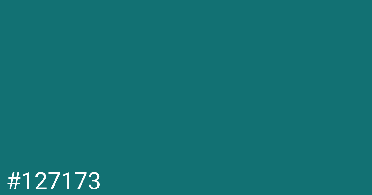 Hex color #127173 graphic