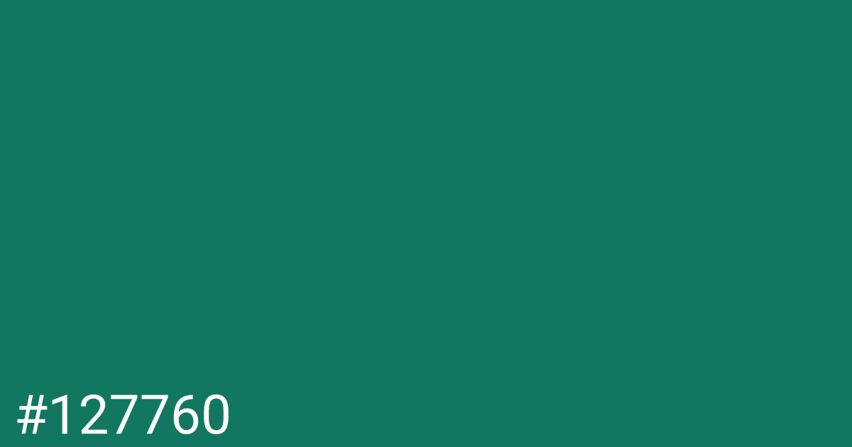 Hex color #127760 graphic