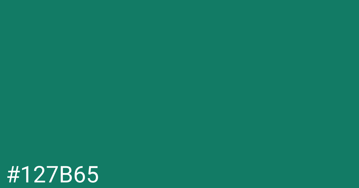 Hex color #127b65 graphic