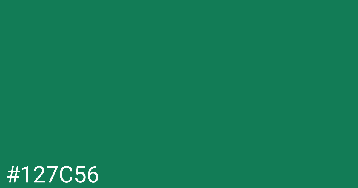 Hex color #127c56 graphic