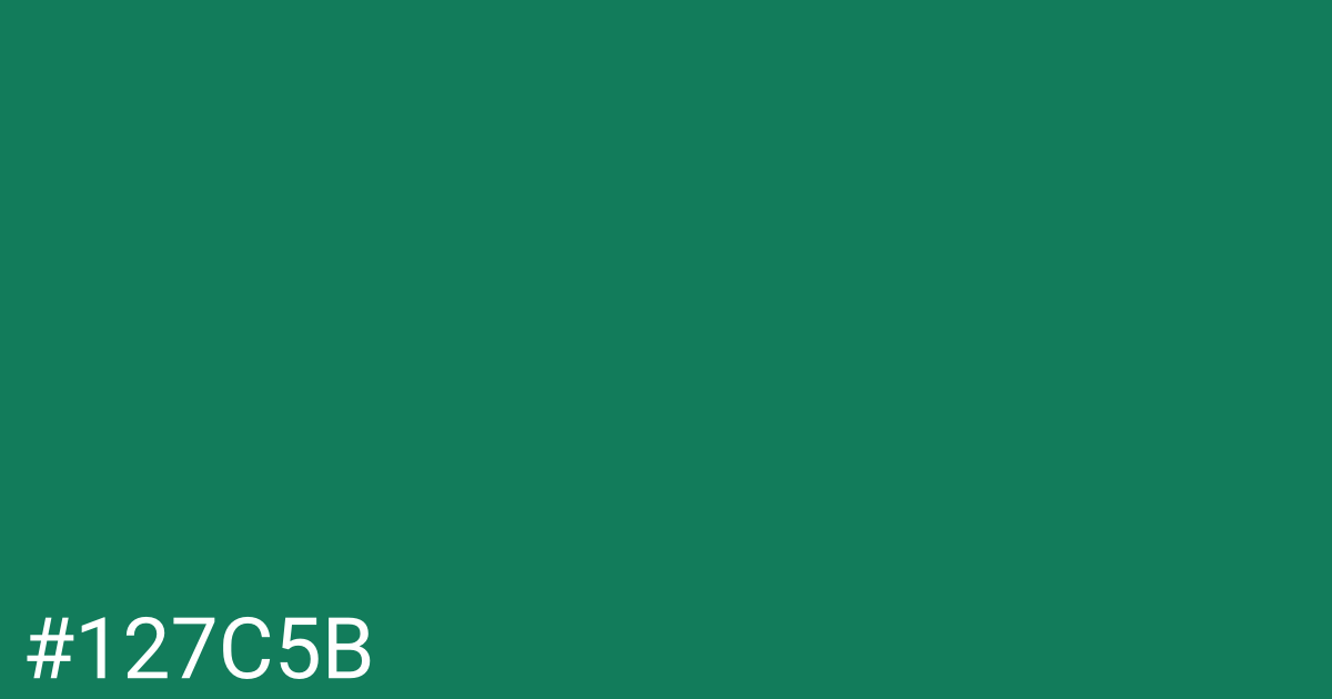 Hex color #127c5b graphic
