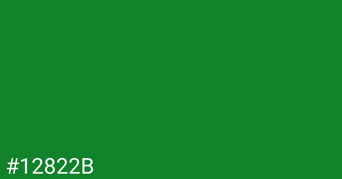 Hex color #12822b graphic