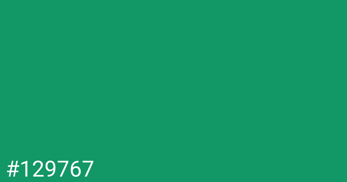 Hex color #129767 graphic