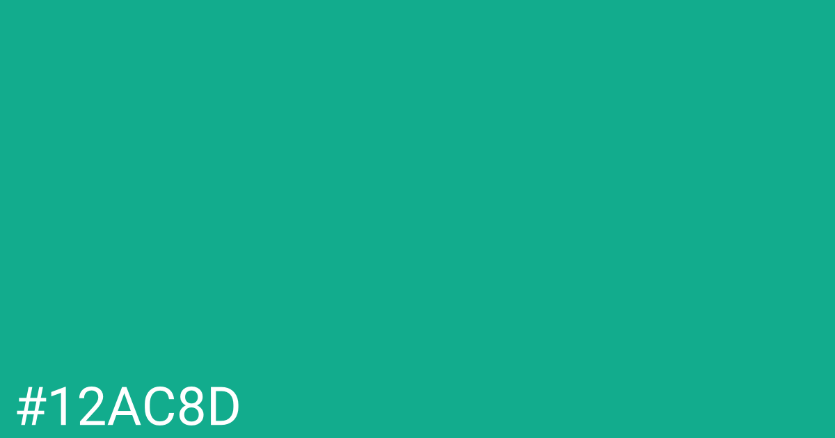 Hex color #12ac8d graphic