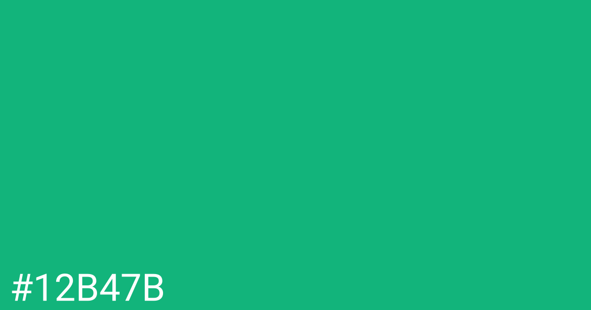 Hex color #12b47b graphic