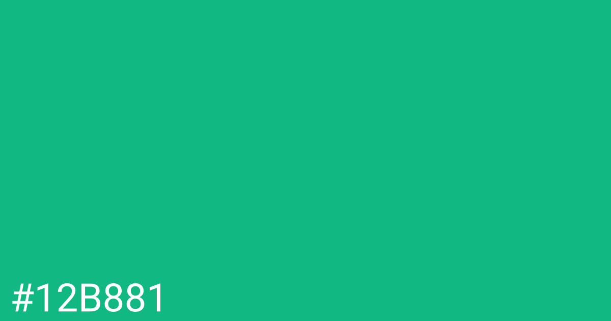 Hex color #12b881 graphic