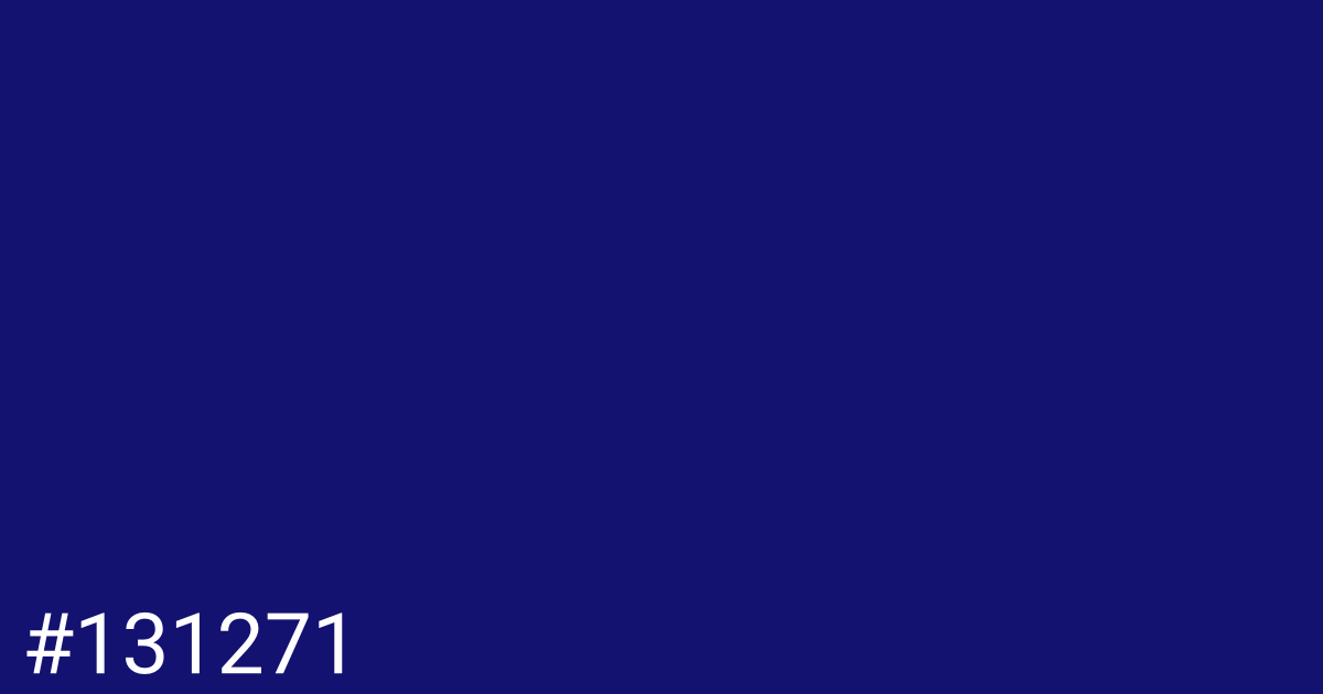 Hex color #131271 graphic