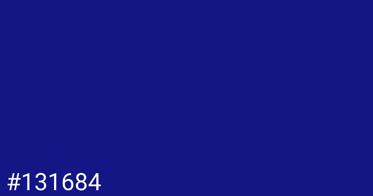 Hex color #131684 graphic